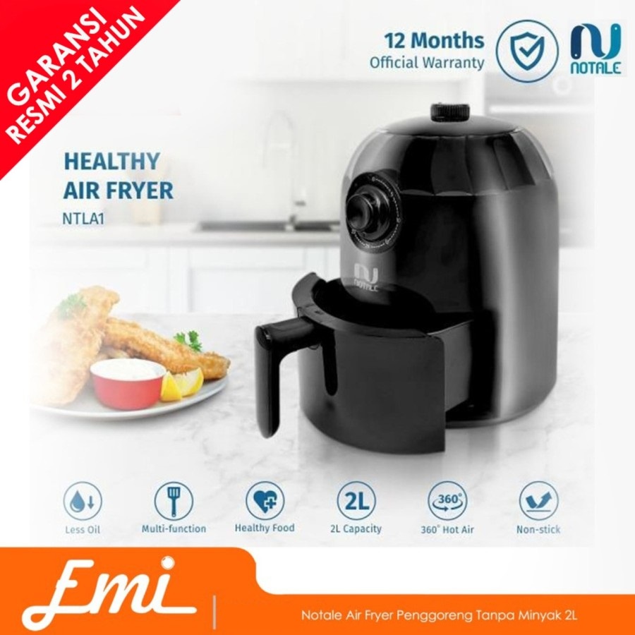 Notale Air Fryer Penggoreng Tanpa Minyak 2L