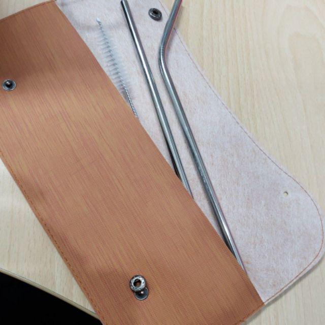 Sedotan Stainless Souvenir Pouch Komplit