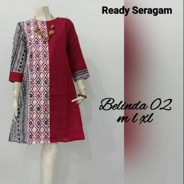 Tunik Belinda Tunik Batik Wanita Tunik Etnik