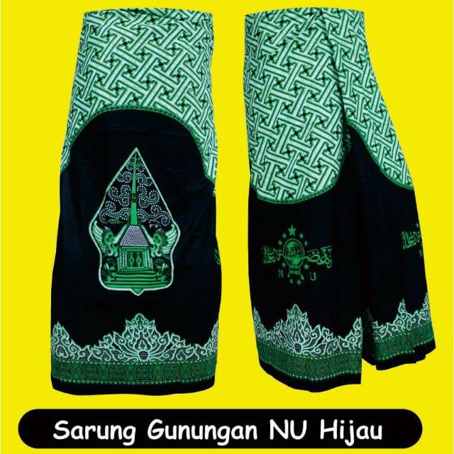 SARUNG BATIK GUNUNGAN NU HIJAU/SARUNG RADENMAS/SARUNG NU/ SARUNG NU BERKUALITAS/SARUNG MURAH