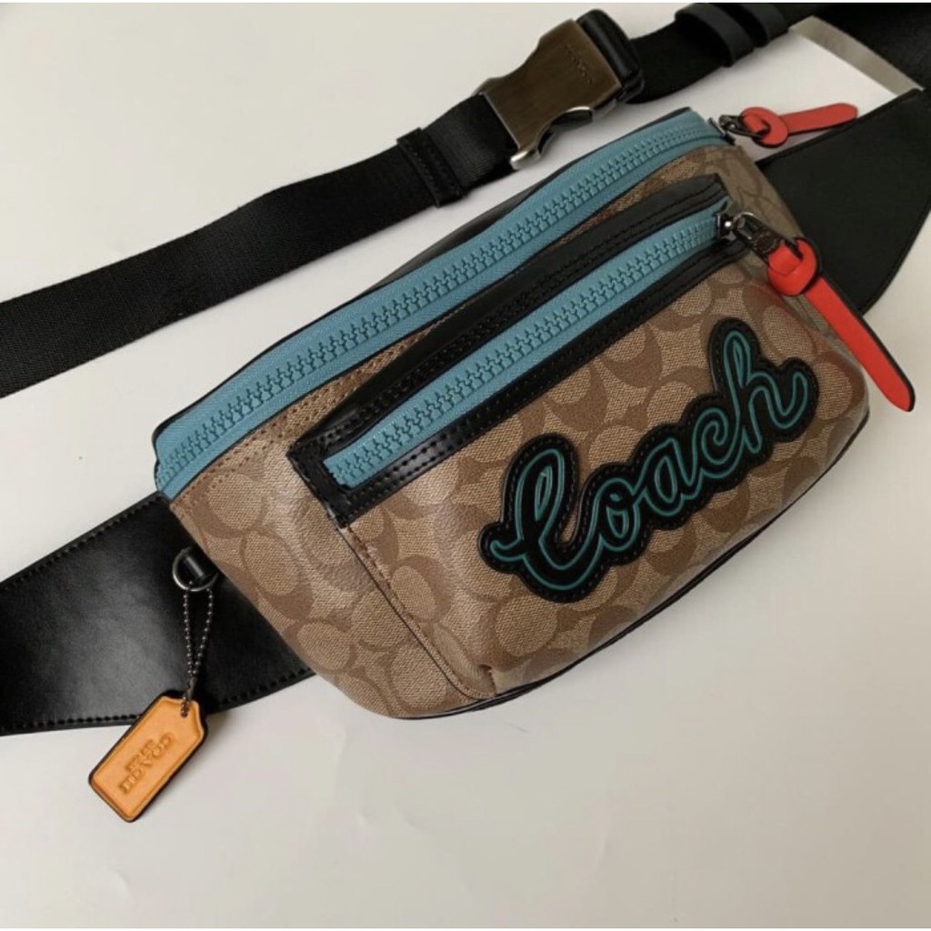 Coach Rivington Belt Waist Bag In Signature - Original 100%