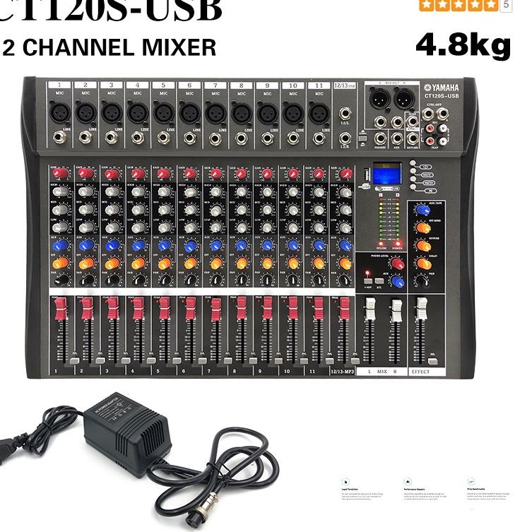 [KODE 9] yamaha CT60S / CT80S / CT120S pencampur audio DJ Mixer Audio 6 8 12 chanel  Bluetooth USB P