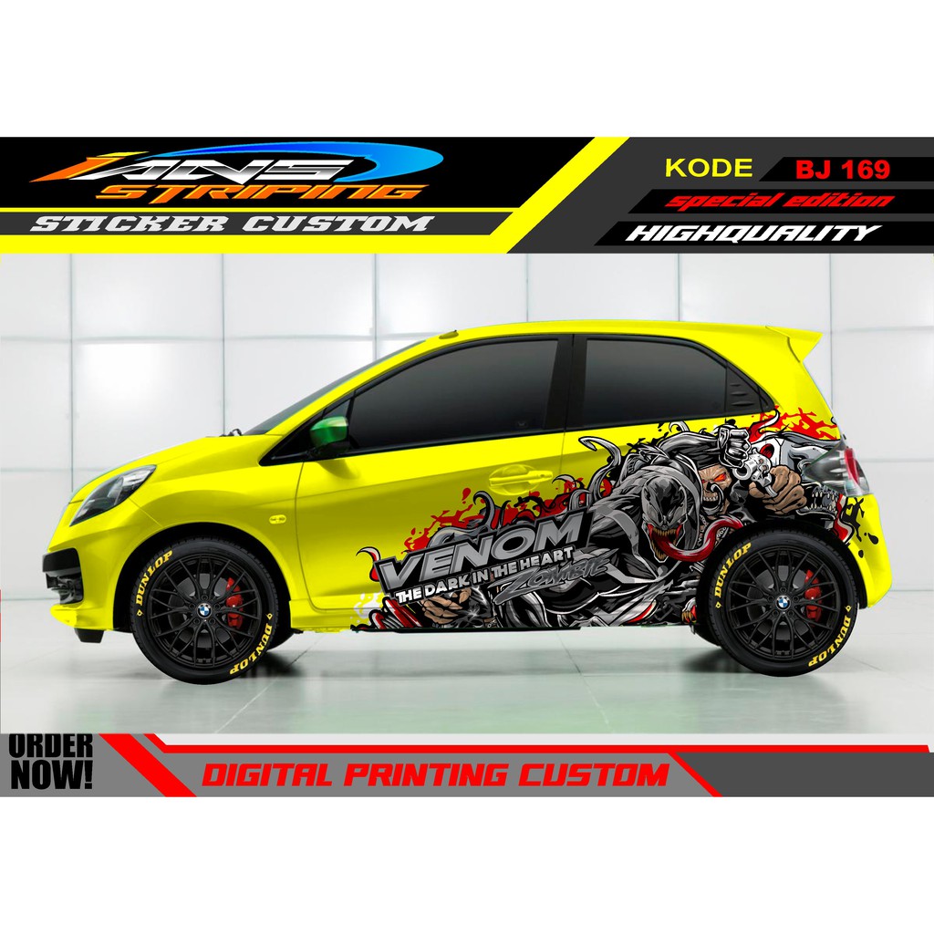 DECAL STICKER MOBIL BRIO VENOM