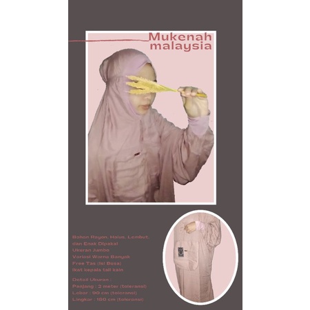mukena Hadramaut Malaysia/ mukena traveling/ mukena katun