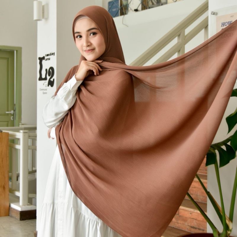 PASHMINA PLISKET SYARII JUMBO plisket super mini