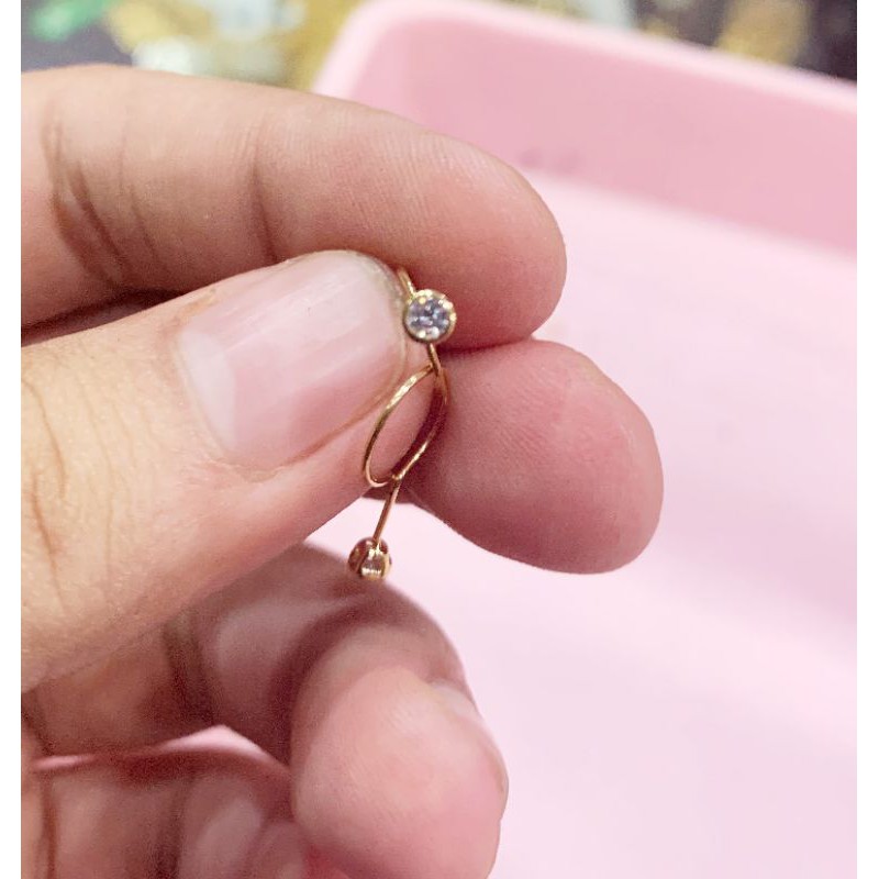 Banyak motif. Anting toge anak dan dewasa emas asli kadar 700 70 16k love bulat merica boba setengah 0,5 gram gr g ringan permata bunga mickey infinity anak dewasa bayi