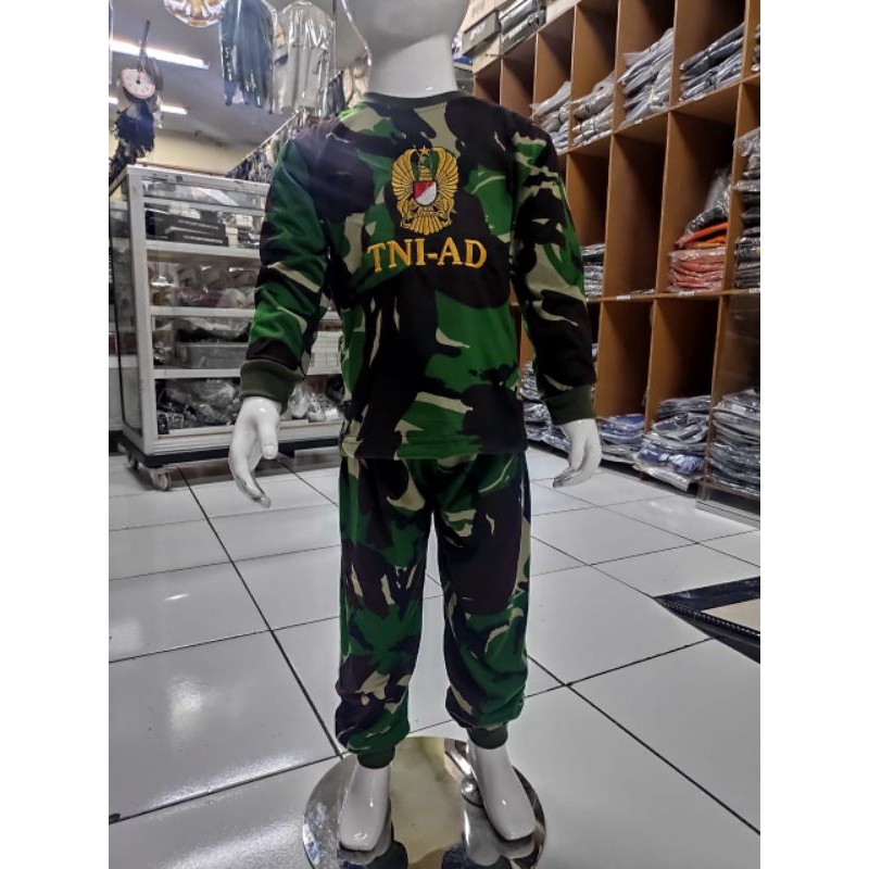 Kaos anak|Kaos anak Panjang|Kaos anak Panjang Loreng TNI AD|Kaos anak TNI AD