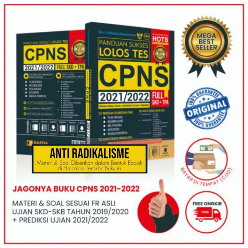 BUKU CPNS 2021 | BUKU CPNS | CPNS 2021 | PANDUAN SUKSES LOLOS TES CPNS 2021-2022 | HOTS FR 2019
