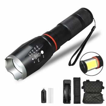 Paket Senter LED TaffLED Torch Cree XM-L T6 8000 Lumens E17 CNS