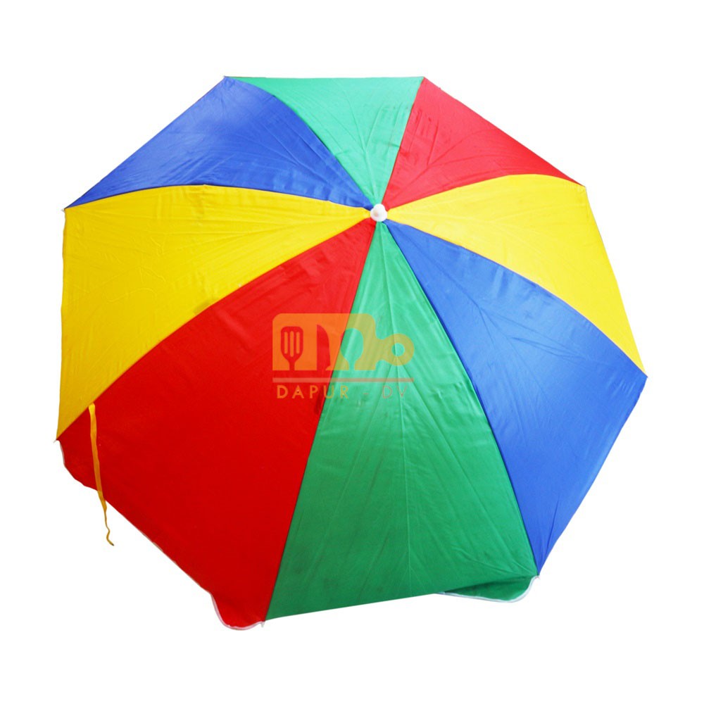 Payung Pantai Pelangi / Payung jualan besar / Payung Parasol Tenda ukuran 200 cm