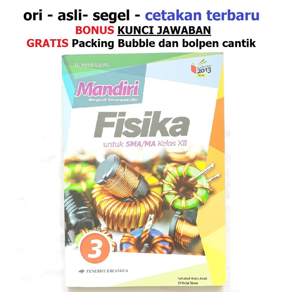 Buku Mandiri Fisika Sma Kelas 12 Xii K13 Soal Jawaban Kurtilas Shopee Indonesia