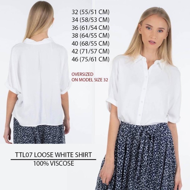 Blus putih wanita branded TOM TAILOR original