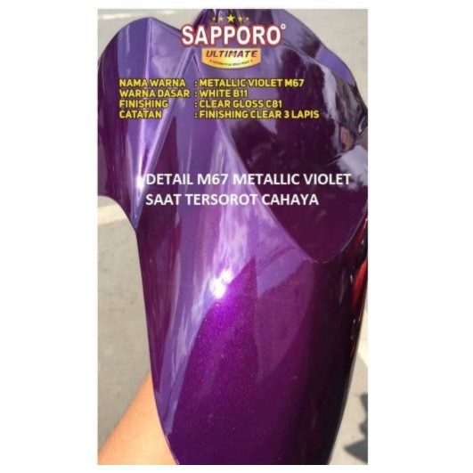 Cat Semprot Sapporo Ultimate M67 Metallic Violet / Sapporo Spray / Pilok / Pylox