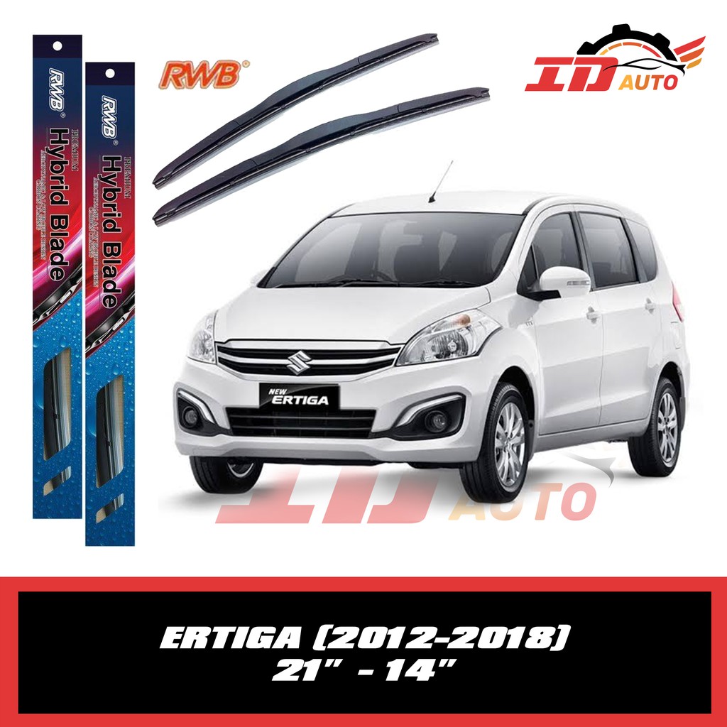 WIPER ERTIGA SET 2012-2018 UKURAN 21 DAN 14 MERK RWB