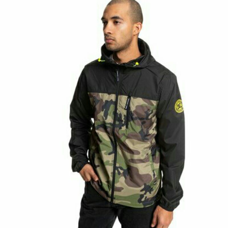 JAKET HOODIE DC RUNNING RIDING SEPEDA WATERPROOF WINDPROOF ORIGINAL