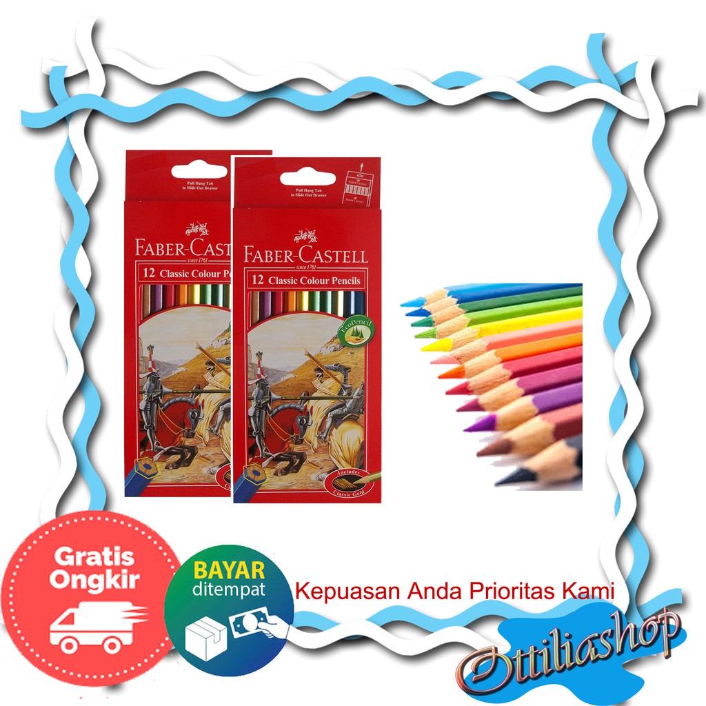 

FABER CASTELL PENSIL WARNA PANJANG ISI 12 KELIR ANAK SEKOLAH PENSIL WARNA BERKUALITAS BISA COD
