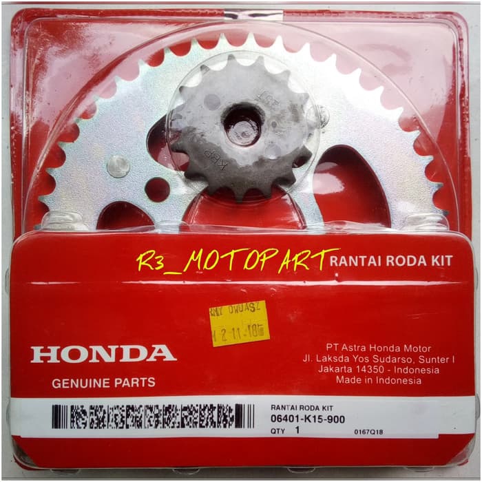 Gir Set/Gear Paket/Chain Kit CB 150 R/CB150R Original/Ori AHM