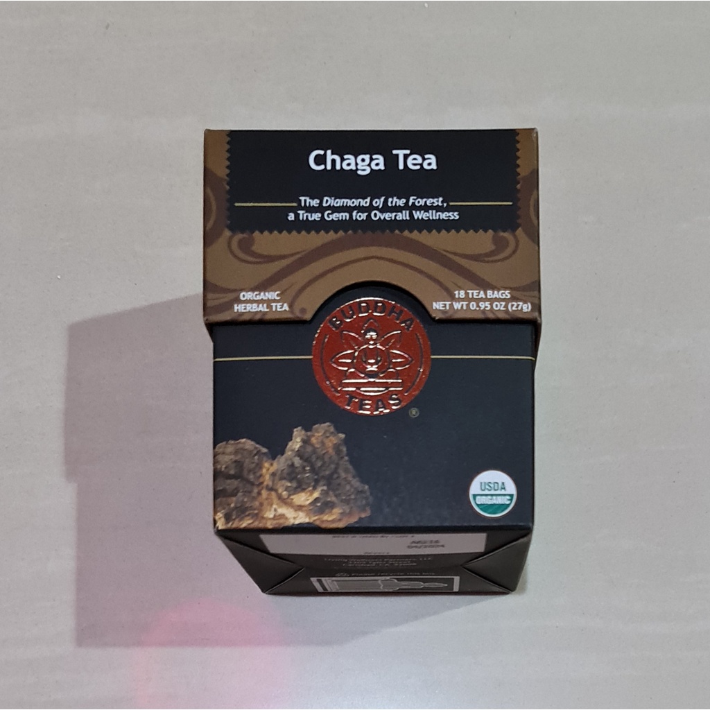 Buddha Teas Organic Chaga Tea The Diamond of the Forest 18 x 1.5 Gram