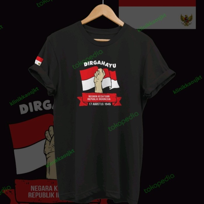 BAJU - KAOS DIRGAHAYU RI 77 - TSHIRT HUT KEMERDEKAAN INDONESIA TYPE 4