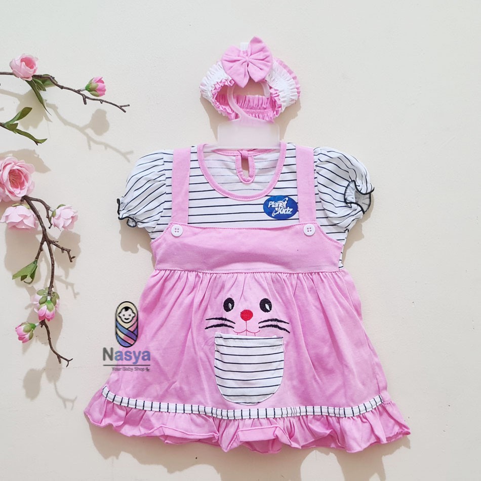 [P-007] Dress Bayi New Born ( 0-6 month) / Baju Bayi Perempuan