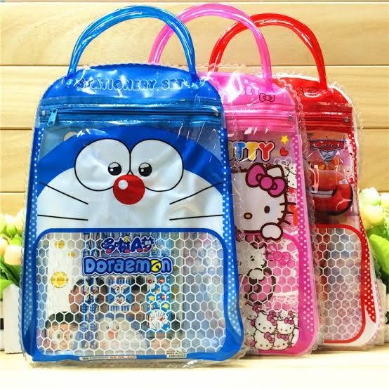 6IN1 - BAG PAKET SET STATIONERY ALAT TULIS ANAK SOUVENIR KADO ULANG TAHUN SANGAT COCOK HADIAH ULTAH