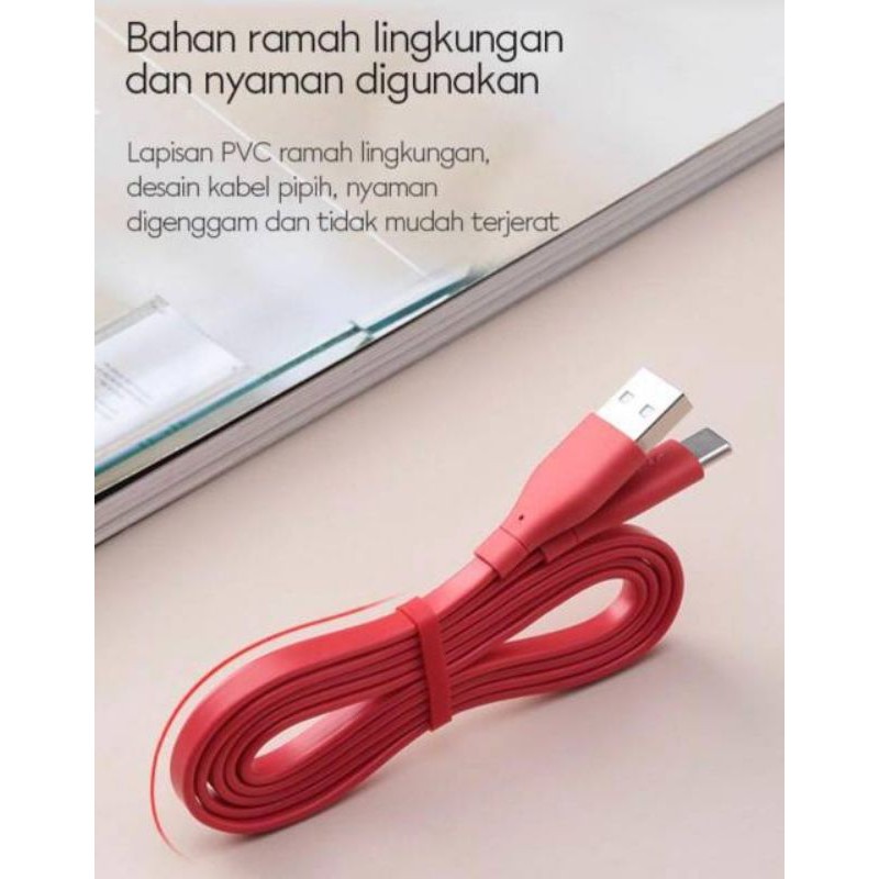 Kabel Data Vivan CBC100 Tipe C USB Powerbank Cable Charger Type C 2.4A