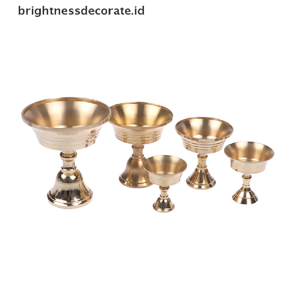 Tempat Lilin Bahan Tembaga Alloy Warna Emas Aneka Ukuran Untuk Dekorasi Rumah