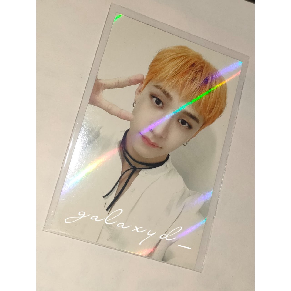 pc pob makestar noeasy  bang chan skz photocard benefit stray kids bangchan ms no easy