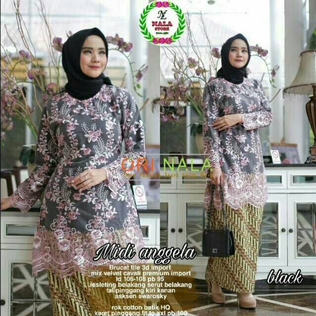 Midi angela brukat set by ori nala