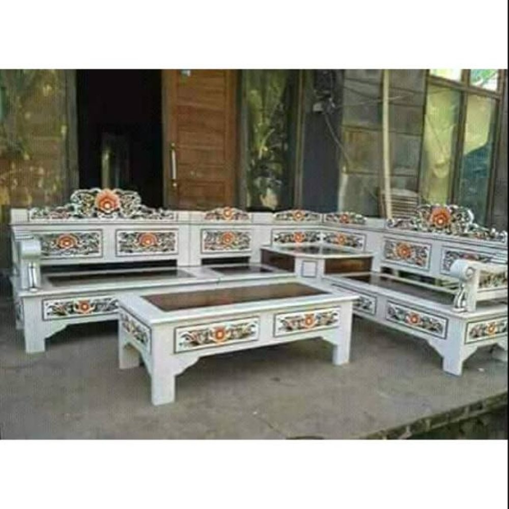 Kursi Tamu Sudut - Kursi Sudut Jepara -Kursi Ukiran Jepara