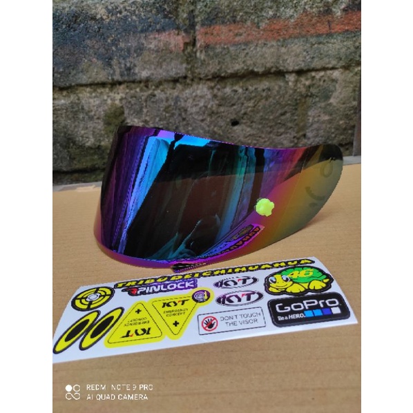 [COD] Distributor Kaca Flat - KYT R10 RC7 K2RIDER Iridium Silver - Blue - Gold - Darksmoke - BENING