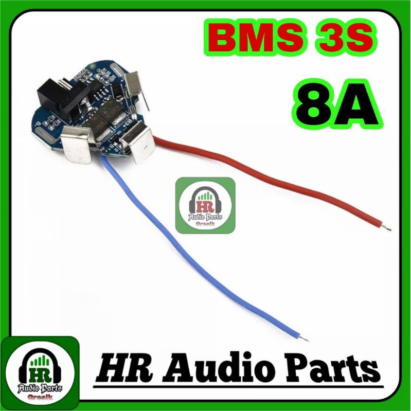 BMS 3S 12.6V-13V For Charger Baterai Bor Cordelles Littium ion 8A Operating Current