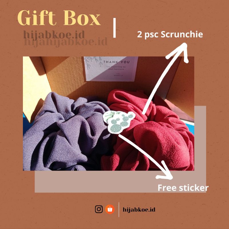 

HAMPERS/ GIFT BOX SCRUNCHIE