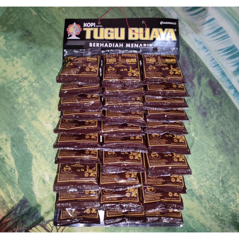 

Kopi Bubuk Hitam Tugu Buaya 12gr x 30 sachet || Kopi Tugu Buaya papan