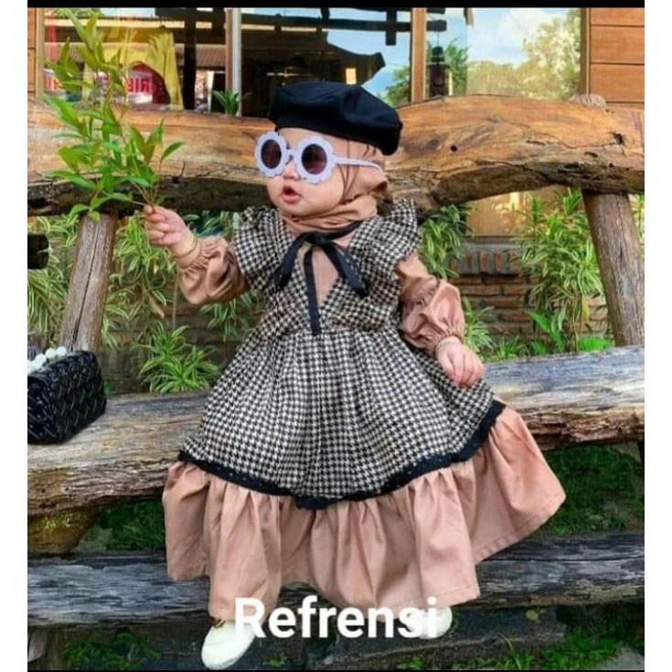 gamis anak ootd ala korea