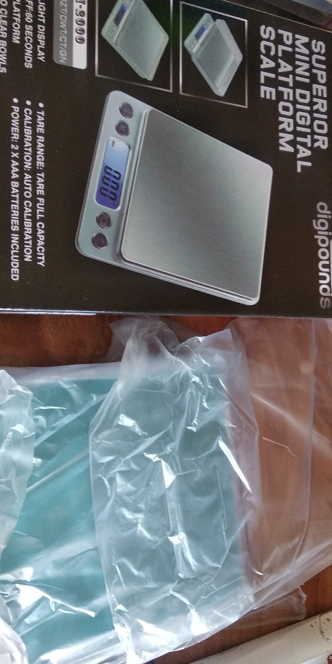 Taffware Digipounds Timbangan Dapur Mini Digital Scale 3000g 0.1g - I2000 - Silver