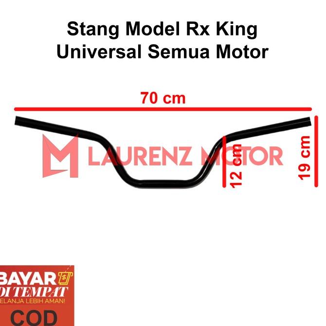 Stang Rx King Variasi Hitam Chrome Stir RxKing Motor Modif Tebal laurenz81 Segera Dapatkan