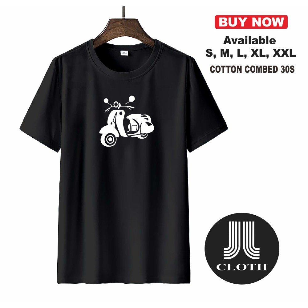 T SHIRT KAOS VESPA ORIGIN / KAOS MOTIF VESPA / KAOS DISTRO