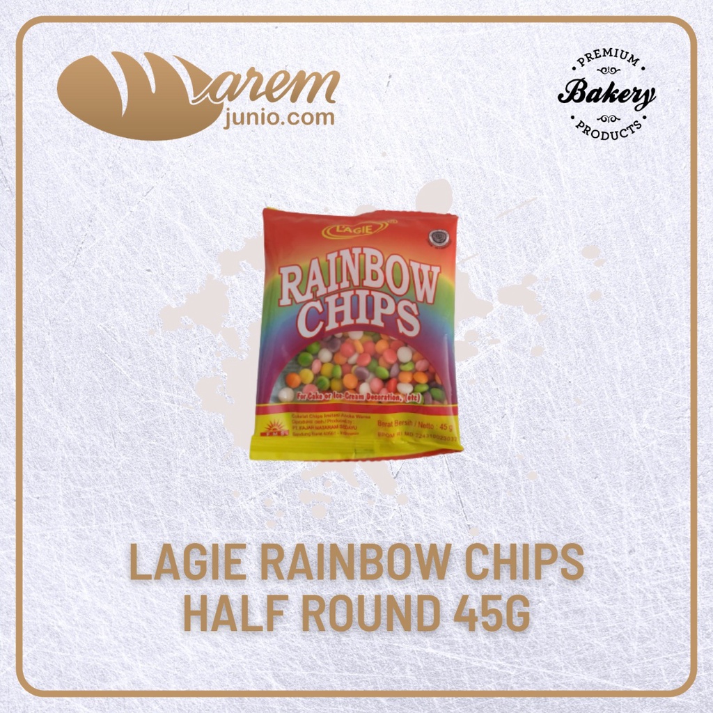 

Rainbow Chip Half Round La'gie 45 gr