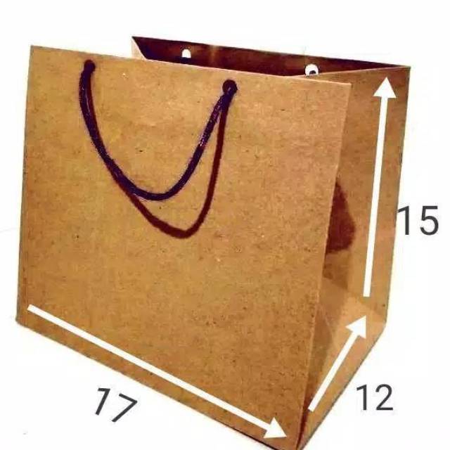 Paper bag/ tas kertas R3 uk (17x12x15) (0117)