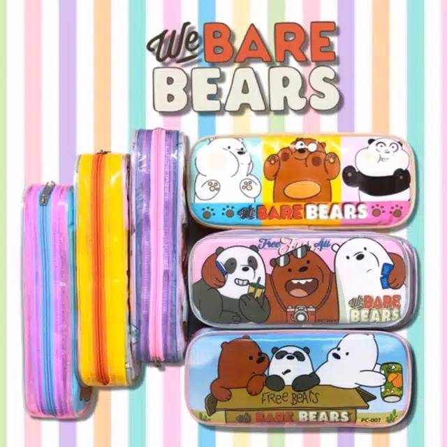 

Pencil Case / Kotak Pensil Segi BARE BEAR