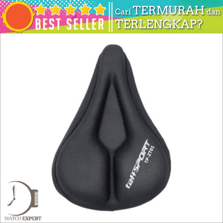 Bisa COD Cover Jok Sadel Sepeda 3D Silicone Gel - TaffSPORT TP-ZT01