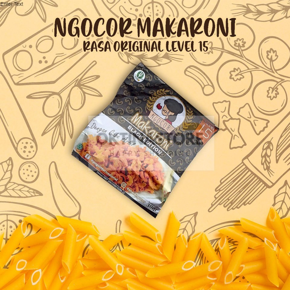 

Makaroni ngocor pedas level 15 jajanan murah ready stock langsung agen bisa jual lagi