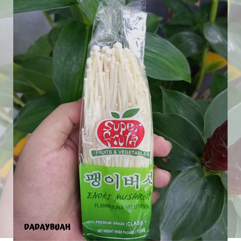 

JAMUR ENOKI IMPORT 1 PACK 100 GRAM