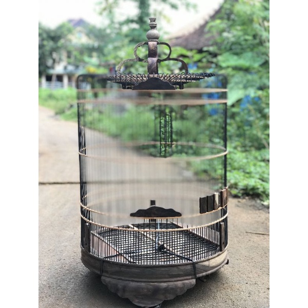 sangkar burung murai, sangkar murai bahan kayu sono keling