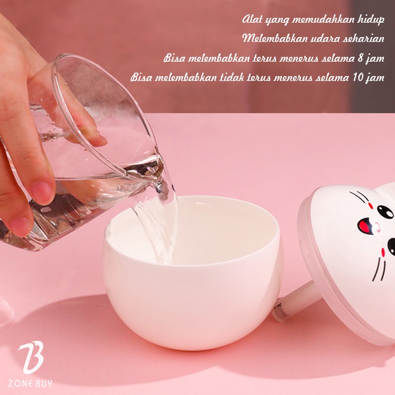 100% ORI - Kucing Humidifier 300ML Purifier Diffuser Portable Terapkan ke Essential oil