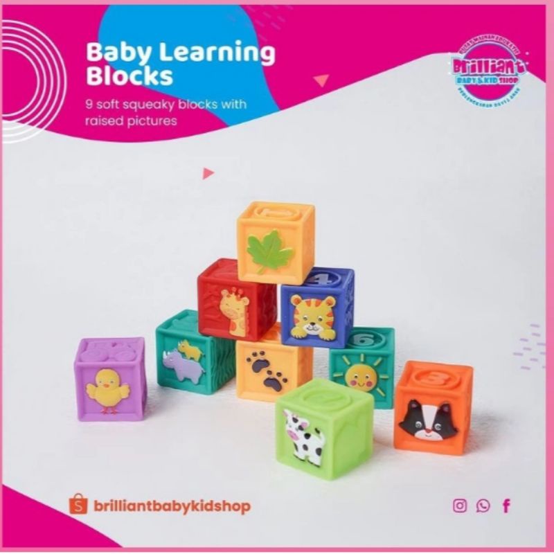 Mainan Edukasi Anak Balok Susun Bayi ABC ELP