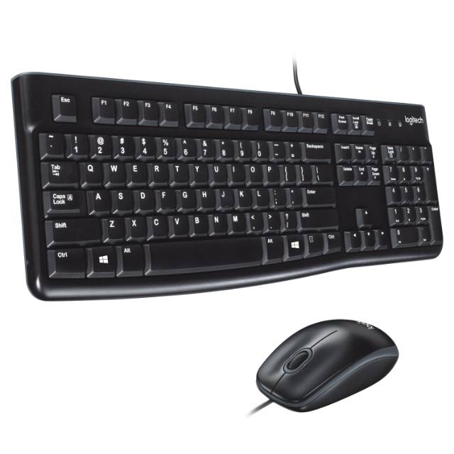 KEYBOARD MOUSE LOGITECH MK120 MK 120 ORIGINAL GARANSI RESMI