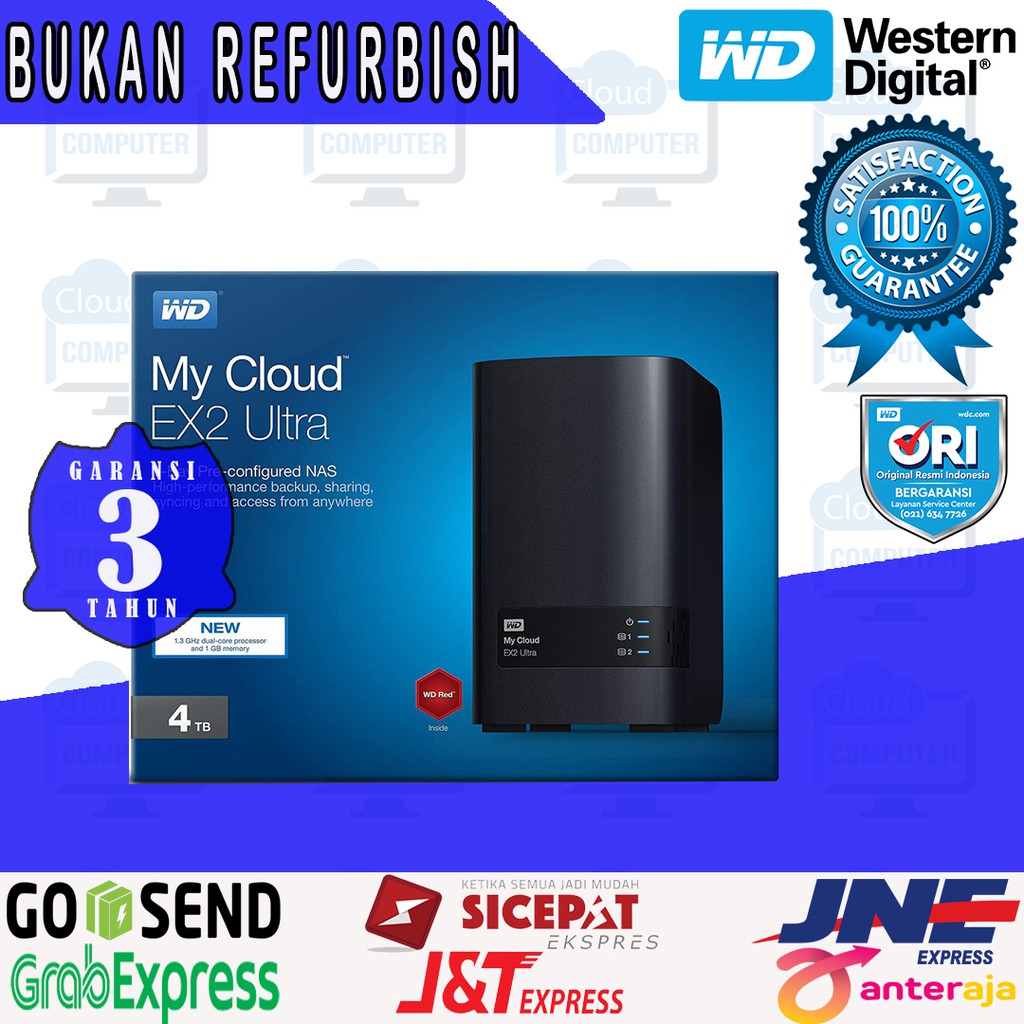 WD My Cloud EX2 Ultra 4TB  Bergaransi Resmi 100% Original / Asli