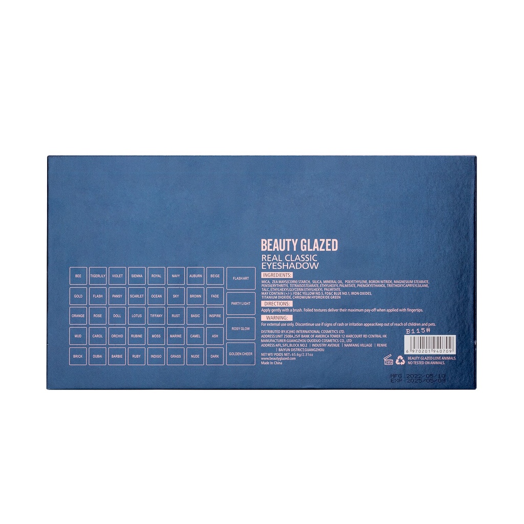 Beauty Glazed Real Classic Eyeshadow Palette Beauty Glazed Eyeshadow Matte Beauty Glazed Eyeshadow Pallet Beauty Glazed